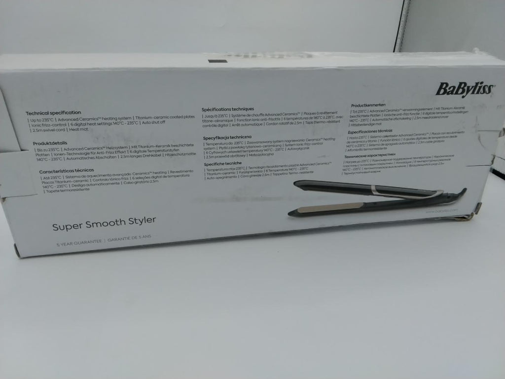 BaByliss Super Smooth Styler 235 | Piastra Professionale per Capelli | Usata
