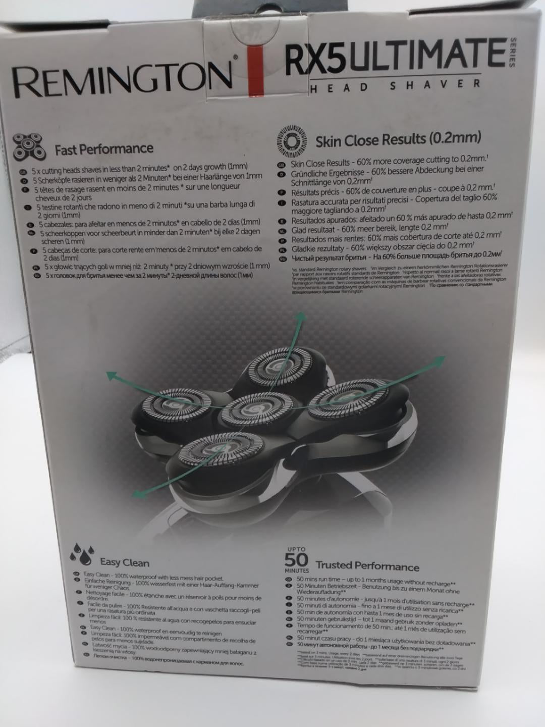Remington RX5 Ultimate XR1501 Head Shaver | Rasoio Elettrico per Testa | Nuovo