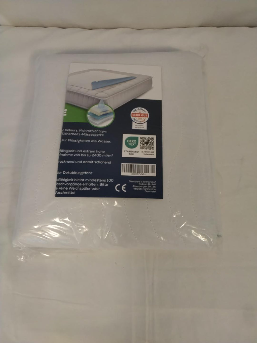Sensalou Coprimaterasso matrimoniale Impermeabile e Assorbente | Multistrato | Bianco | OEKO-TEX | Nuovo