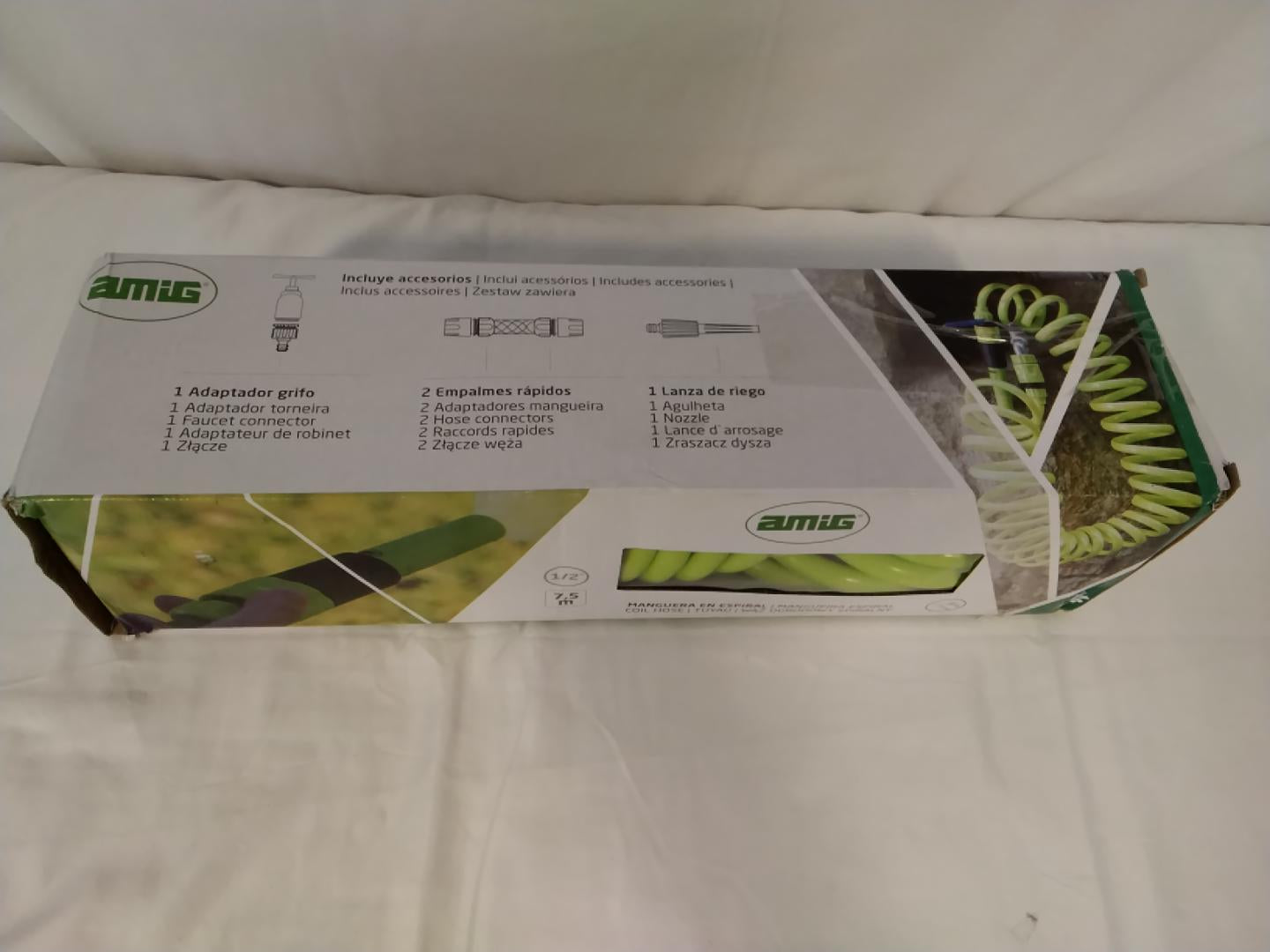 AMIG Tubo da Giardino a Spirale 7,5 m | Kit Completo | Nuovo