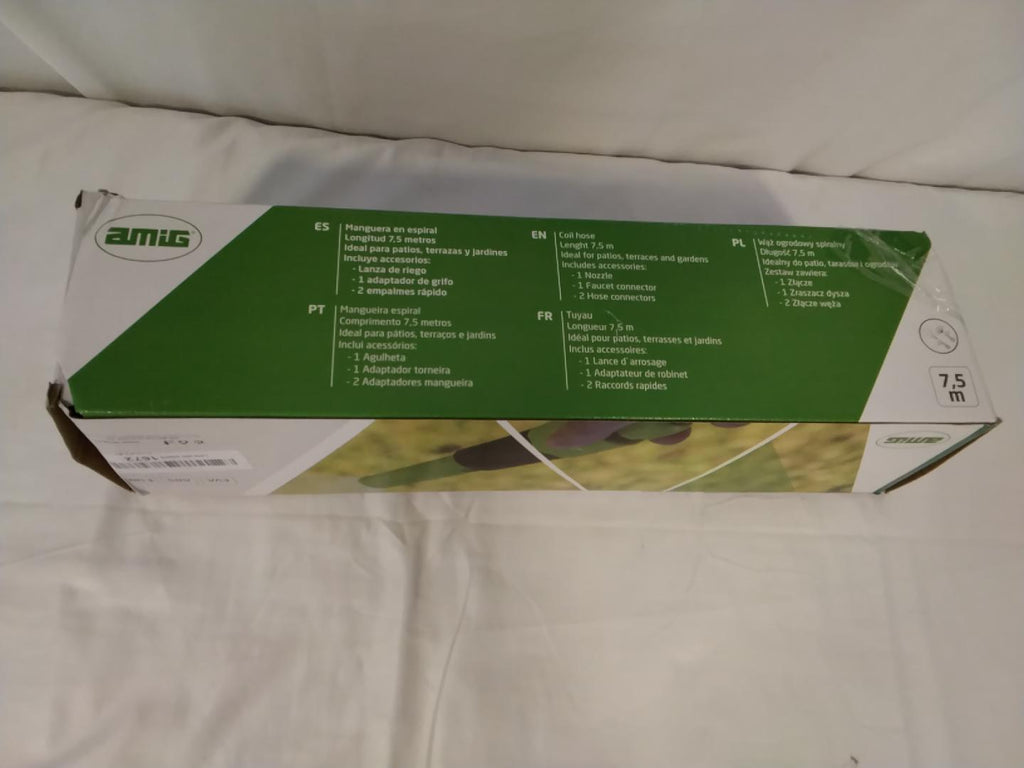 AMIG Tubo da Giardino a Spirale 7,5 m | Kit Completo | Nuovo