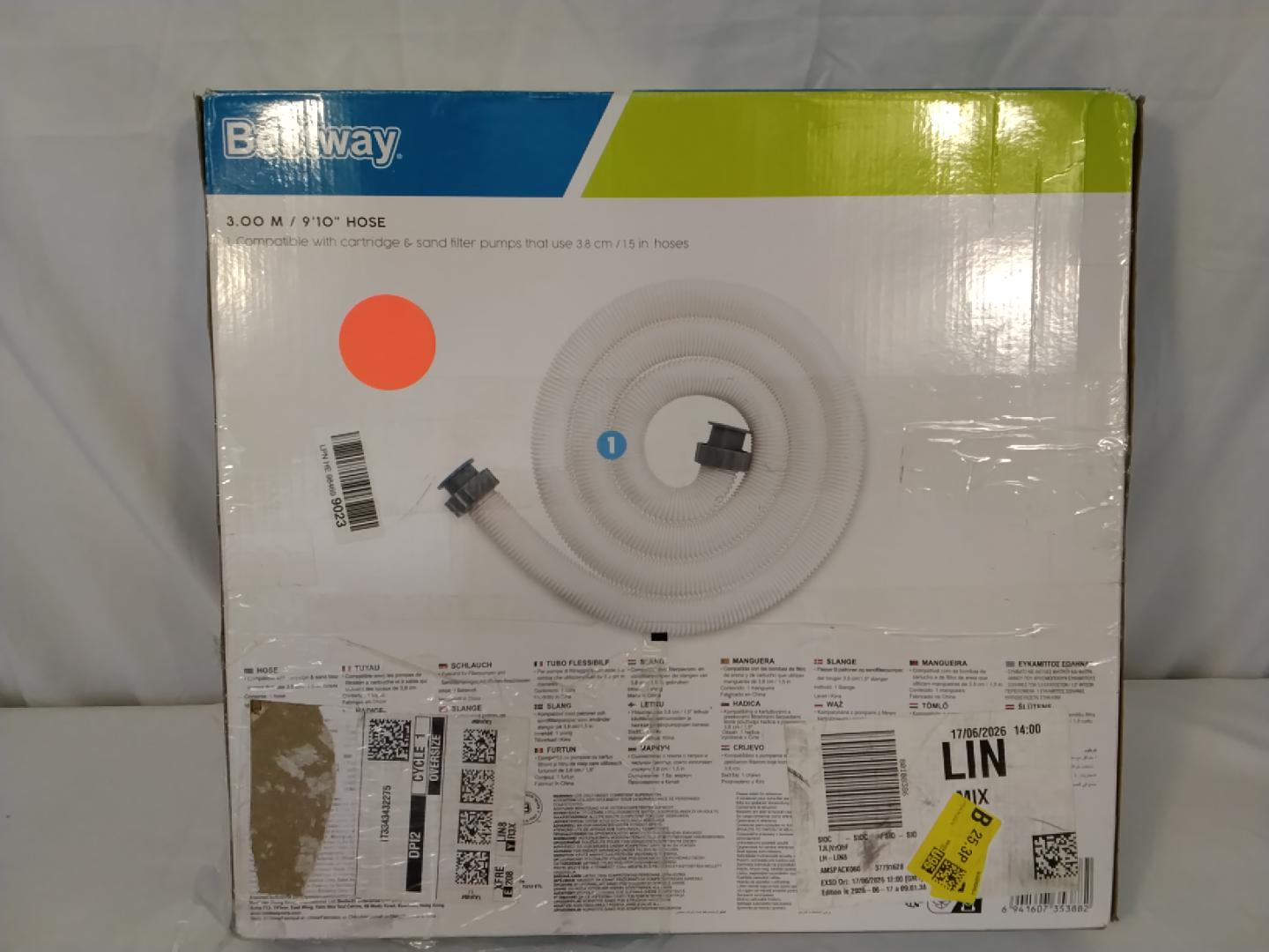 Bestway Tubo per Piscina 3 m | Ø 38 mm (1,5") | Nuovo