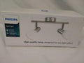 PHILIPS Burlap Faretto a Soffitto 2 Luci E14 | Cromato Opaco | Nuovo