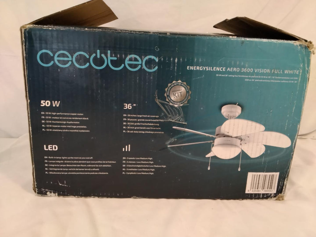Cecotec EnergySilence Aero 3600 Vision Full White 36" 50W | Nuovo
