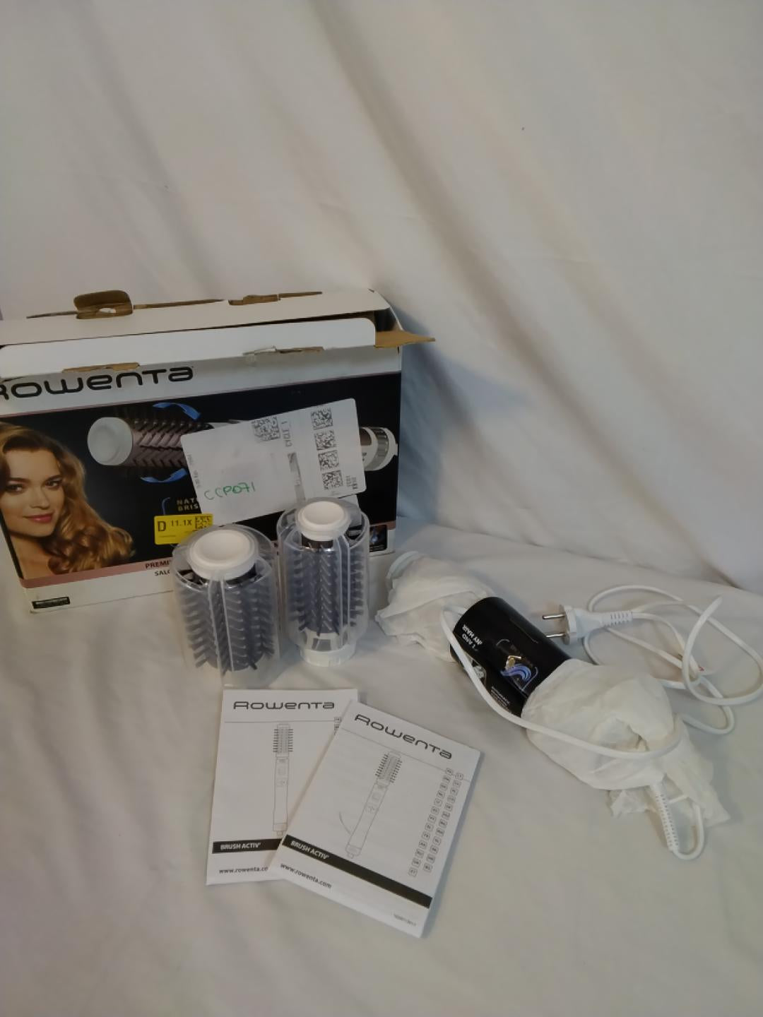 Rowenta Brush Activ Premium Care CF9540 Spazzola Rotante ad Aria Calda 1000W Ionica con 2 Spazzole | Nuova