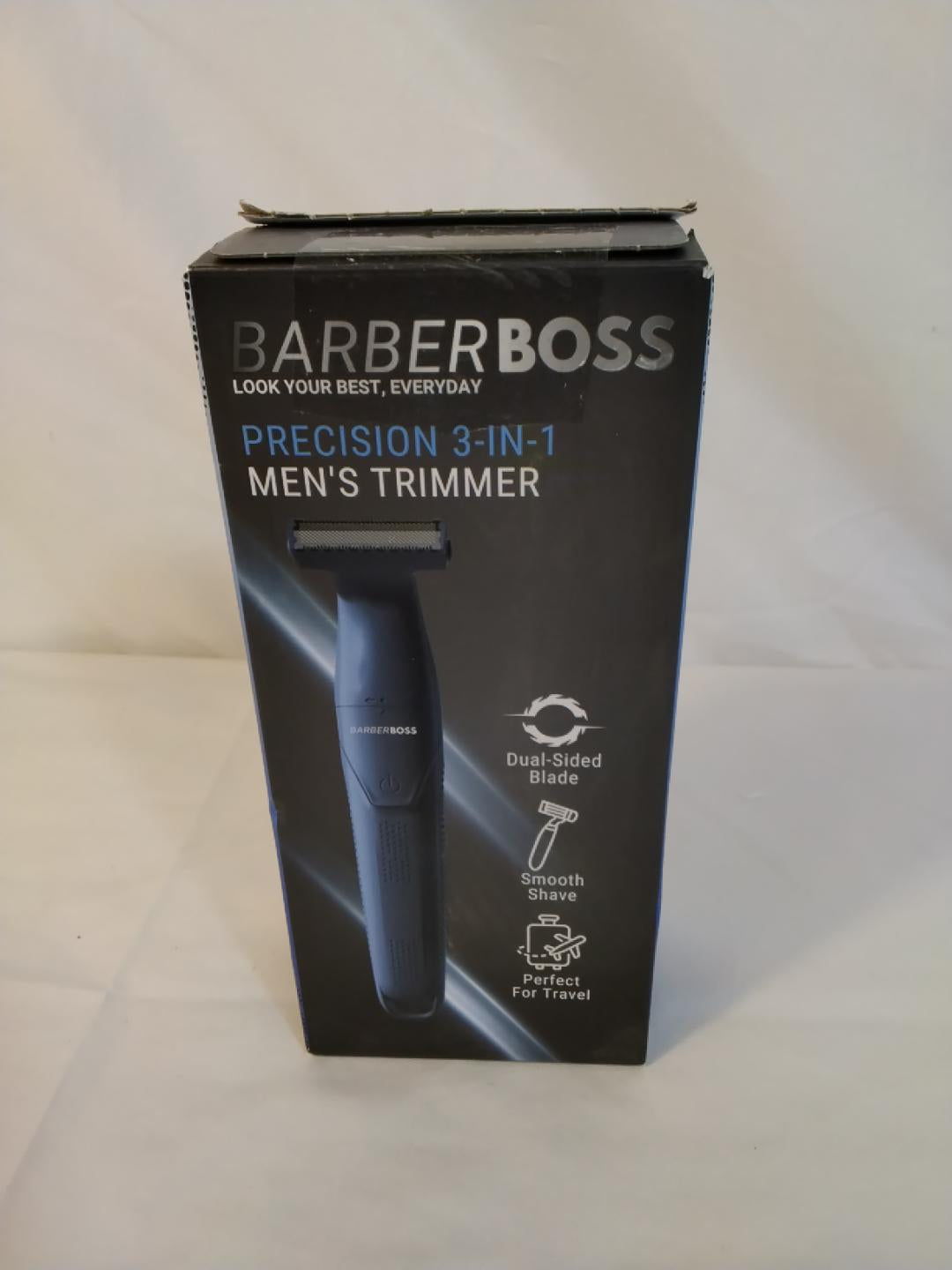 BarberBoss QR-2303 Precision 3-in-1 Regolabarba Tagliacapelli Corpo Naso e Orecchie USB | Nuovo