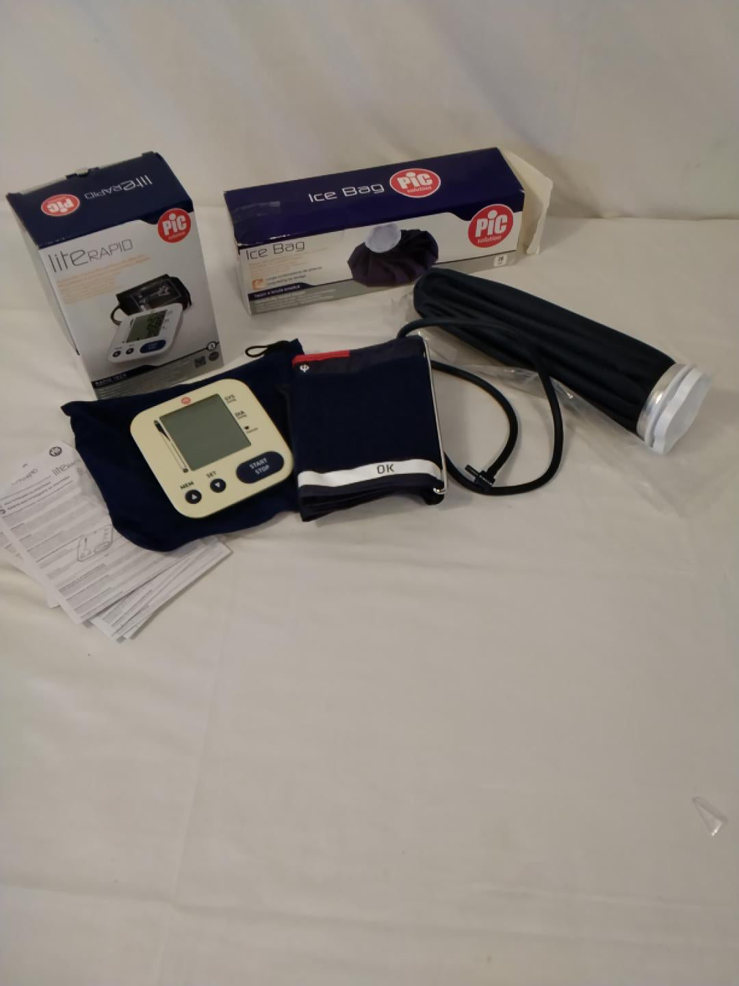 Combo PIC Solution LiteRapid Misuratore di Pressione + Ice Bag Borsa del Ghiaccio 28 cm | Nuovi