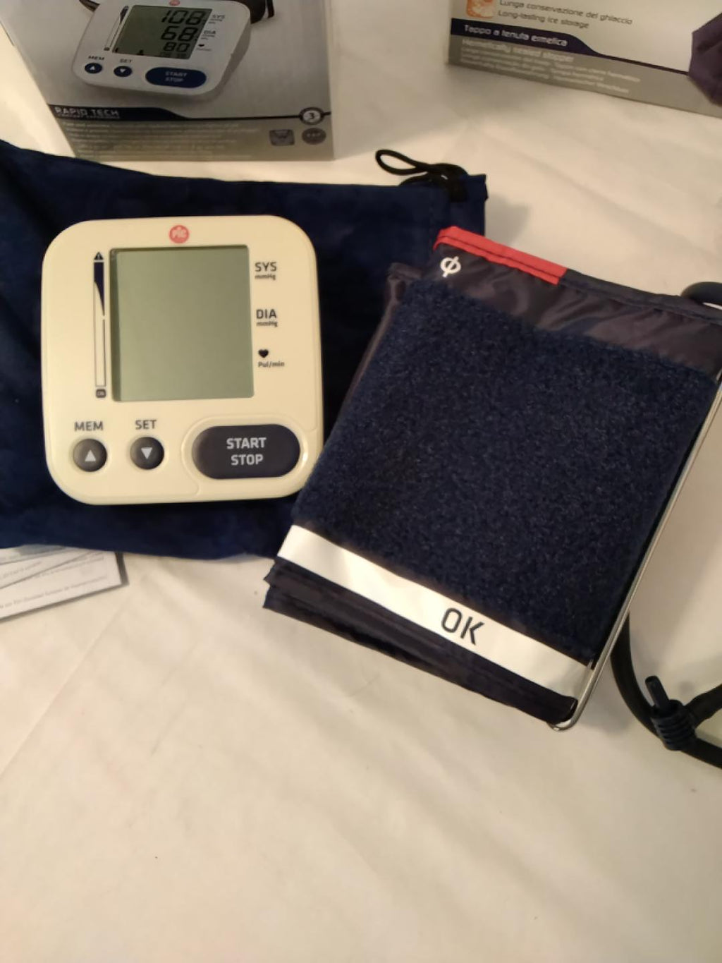 Combo PIC Solution LiteRapid Misuratore di Pressione + Ice Bag Borsa del Ghiaccio 28 cm | Nuovi