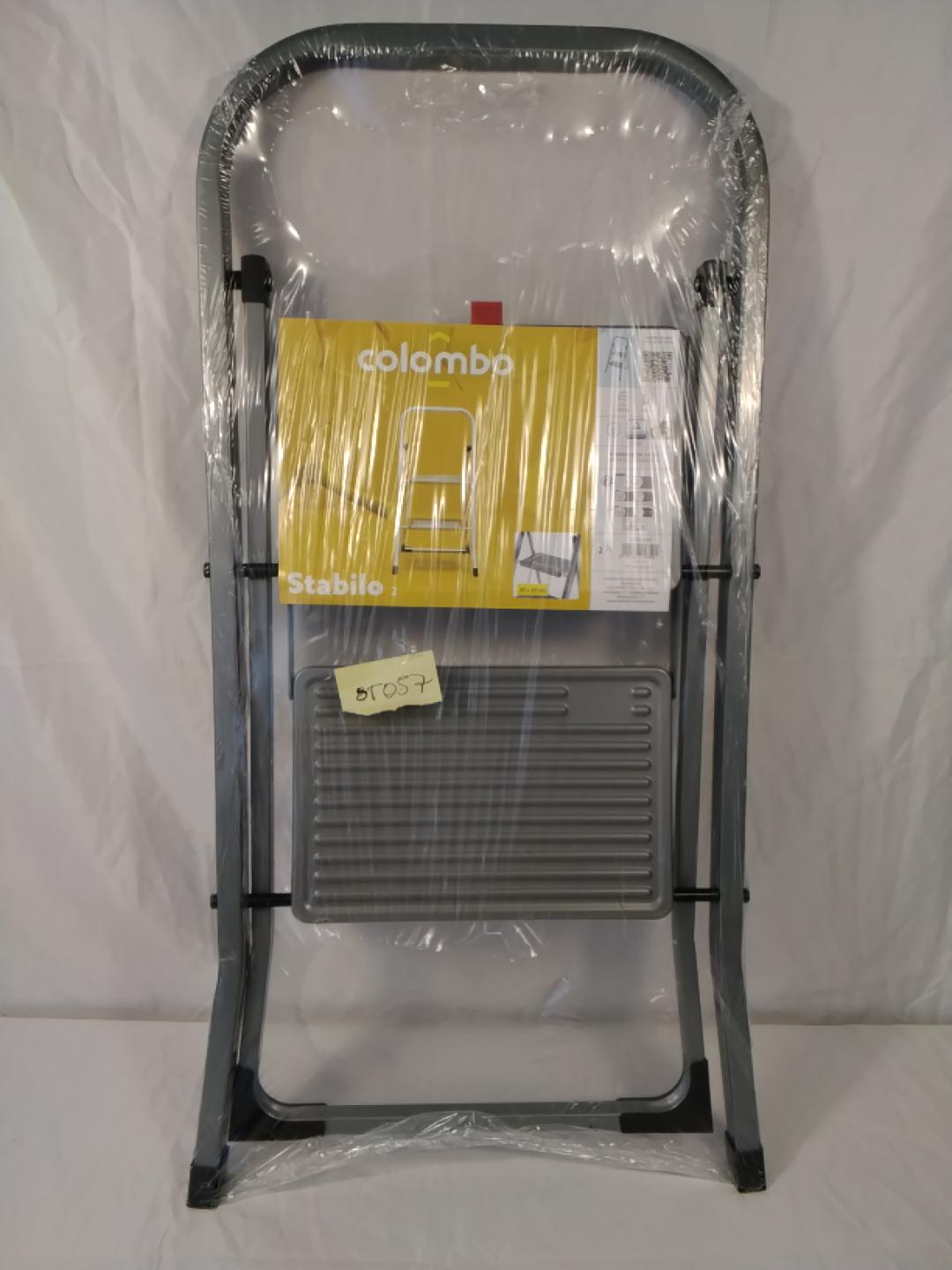 Colombo Stabilo G120L02W Sgabello Scaletta in Acciaio 2 Gradini 150 kg Altezza 46 cm | Nuovo