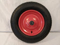 Ruota Pneumatica per Carriola 3.50-8 Ø35 cm Cerchio in Acciaio Rosso con Cuscinetti | Nuova