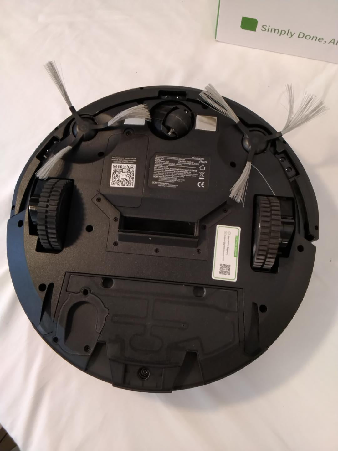 CLEANOVA W7 Robot Aspirapolvere Lavapavimenti 4000 Pa 2-in-1 | Serbatoio Acqua | 120 Minuti | App Alexa IFTTT | 55 dB | Robot Vacuum Cleaner Nero | Rigenerato in Ottime Condizioni