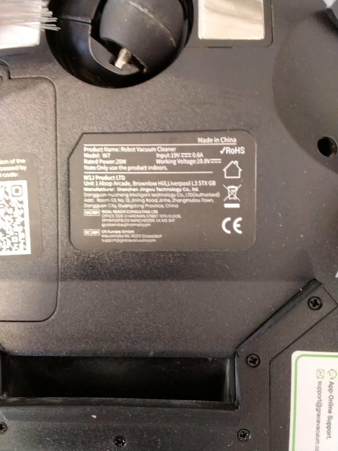 CLEANOVA W7 Robot Aspirapolvere Lavapavimenti 4000 Pa 2-in-1 | Serbatoio Acqua | 120 Minuti | App Alexa IFTTT | 55 dB | Robot Vacuum Cleaner Nero | Rigenerato in Ottime Condizioni