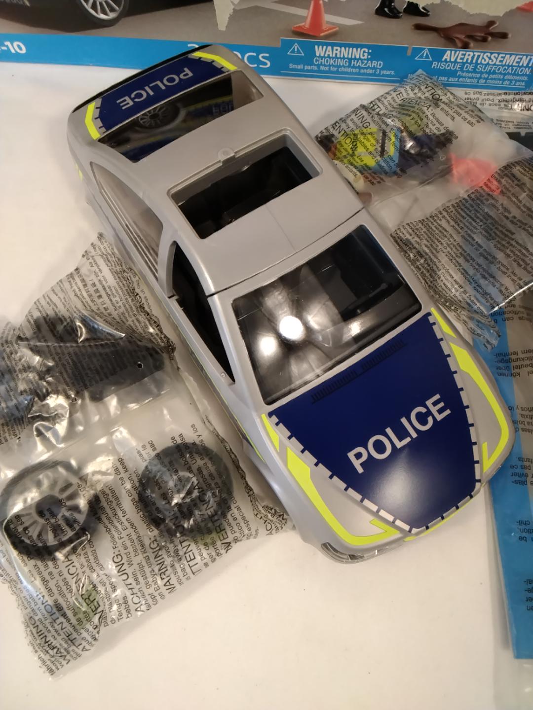 PLAYMOBIL ACTION HEROES 71729 AUTO DELLA POLIZIA, LUCI BLU E SUONO, TETTO REMOVIBILE, 24 PEZZI, 1 PERSONAGGIO, 4-10 ANNI, NUOVO