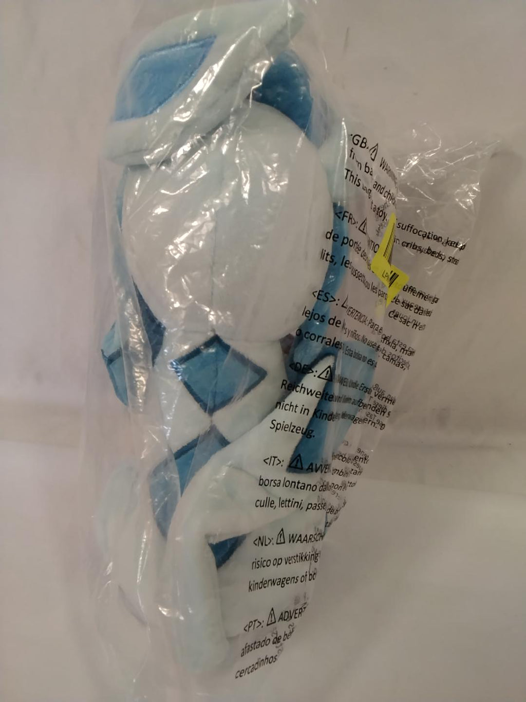 POKÉMON GLACEON PELUCHE 24 CM, EVOLUZIONE DI EEVEE TIPO GHIACCIO, PERSONAGGIO UFFICIALE, NUOVO