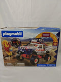 PLAYMOBIL 72061 OFFROAD TRUCK RING OF FIRE, 73 PEZZI, FUORISTRADA CON VERRICELLO, PORTAPACCHI E ACCESSORI, 4+ ANNI, NUOVO
