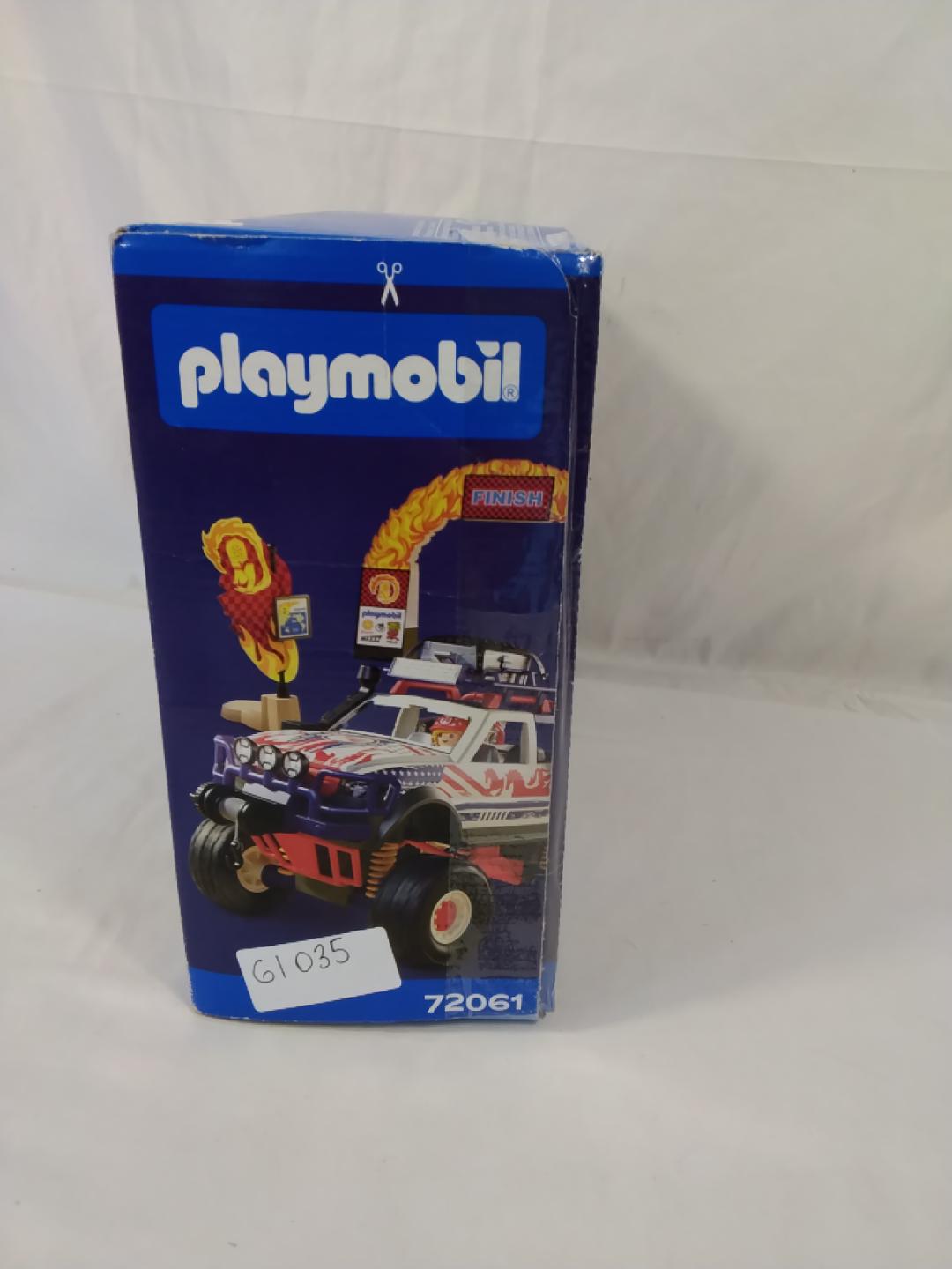 PLAYMOBIL 72061 OFFROAD TRUCK RING OF FIRE, 73 PEZZI, FUORISTRADA CON VERRICELLO, PORTAPACCHI E ACCESSORI, 4+ ANNI, NUOVO