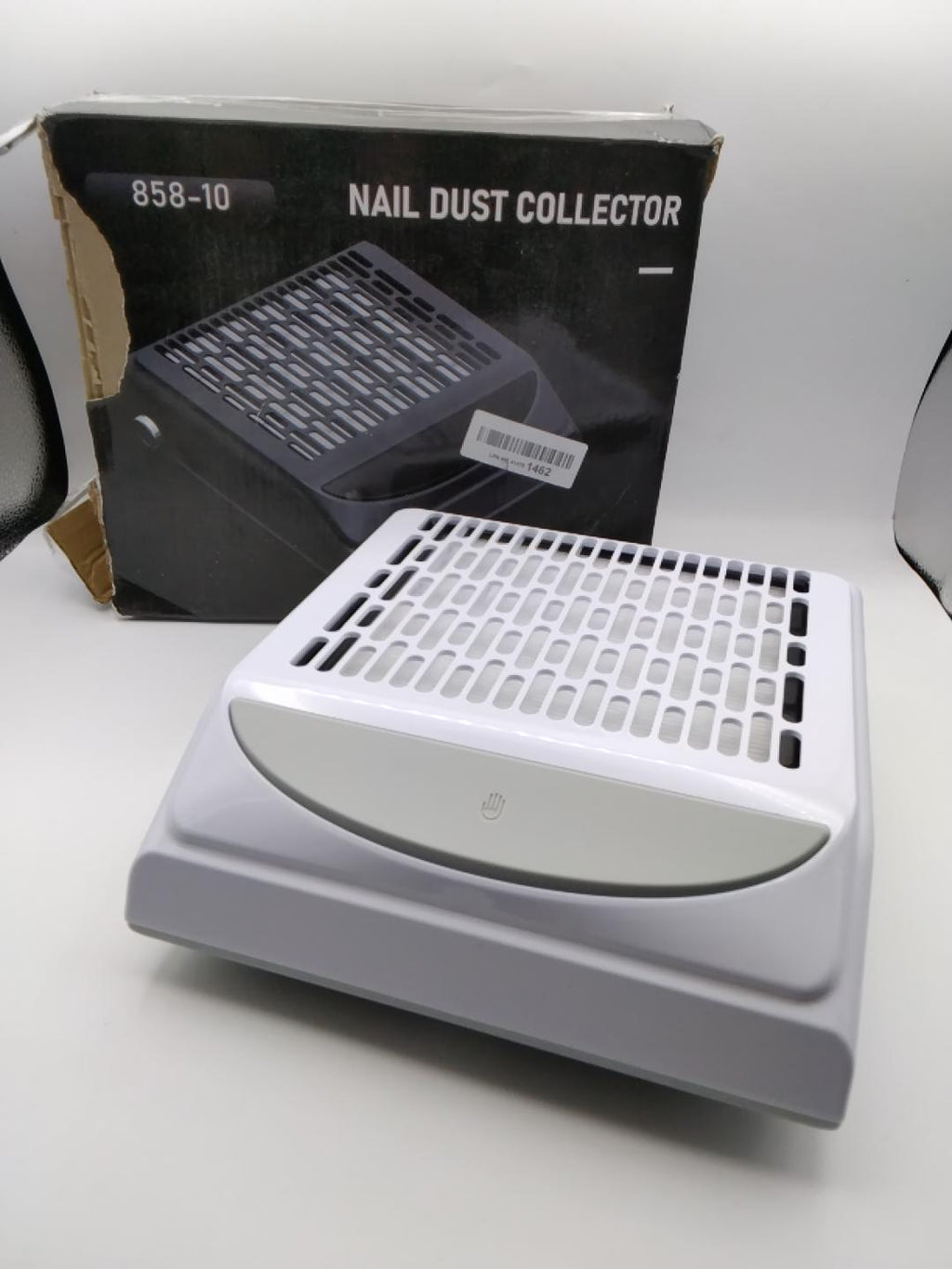 BLUEQUE BQ858-10 NAIL DUST COLLECTOR, ASPIRATORE POLVERE UNGHIE 100W, 4500 RPM, ASPIRAZIONE REGOLABILE, FILTRO REMOVIBILE, BASSA RUMOROSITÀ, 12V, BIANCO, USO PROFESSIONALE, NUOVO