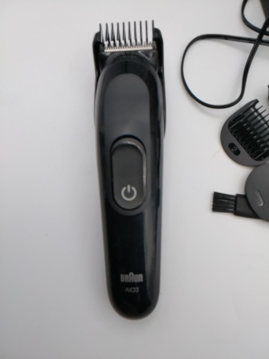 ✂️BRAUN ALL-IN-ONE SERIES 3 AIO3545 8-IN-1, RIFINITORE BARBA E CAPELLI, 14 LUNGHEZZE 3-21 MM, LAMA ULTRA AFFILATA, 50 MIN AUTONOMIA, 8 ACCESSORI, NERO, NUOVO