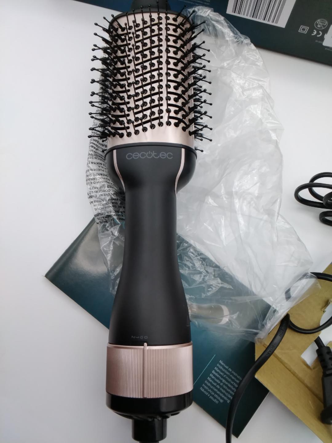 💇‍♀️CECOTEC CERAMICCARE UNIQUE 2 IN 1, SPAZZOLA AD ARIA CALDA 1200W, RIVESTIMENTO IN CERAMICA, 3 TEMPERATURE, 2 VELOCITÀ, ARIA FREDDA, VOLUMIZZANTE, LISCIANTE E MODELLANTE, CAVO 360°, NUOVO