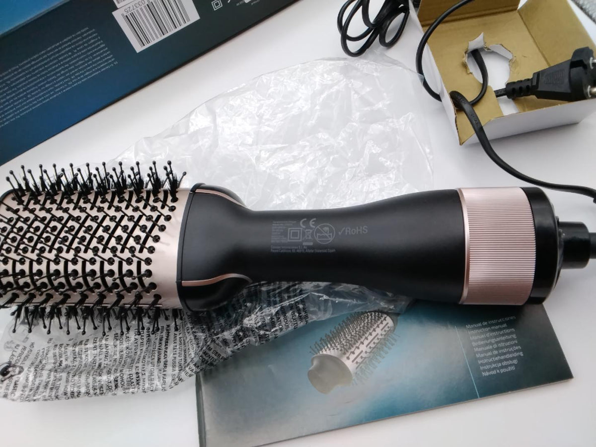 💇‍♀️CECOTEC CERAMICCARE UNIQUE 2 IN 1, SPAZZOLA AD ARIA CALDA 1200W, RIVESTIMENTO IN CERAMICA, 3 TEMPERATURE, 2 VELOCITÀ, ARIA FREDDA, VOLUMIZZANTE, LISCIANTE E MODELLANTE, CAVO 360°, NUOVO