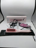 💇‍♀️ARASYLEON SPAZZOLA LISCIANTE A VAPORE ROSA, 4 LIVELLI DI TEMPERATURA 150-210°C, RISCALDAMENTO RAPIDO 30 SEC, PIASTRE IN CERAMICA, HYDRO-INFUSION, AUTOSPEGNIMENTO 30 MIN, GUANTI, SPAZZOLA E BORSA, NUOVA