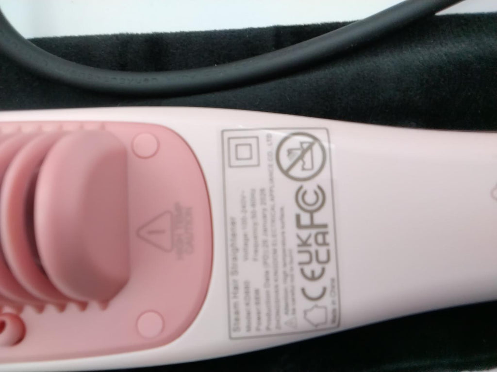 💇‍♀️ARASYLEON SPAZZOLA LISCIANTE A VAPORE ROSA, 4 LIVELLI DI TEMPERATURA 150-210°C, RISCALDAMENTO RAPIDO 30 SEC, PIASTRE IN CERAMICA, HYDRO-INFUSION, AUTOSPEGNIMENTO 30 MIN, GUANTI, SPAZZOLA E BORSA, NUOVA