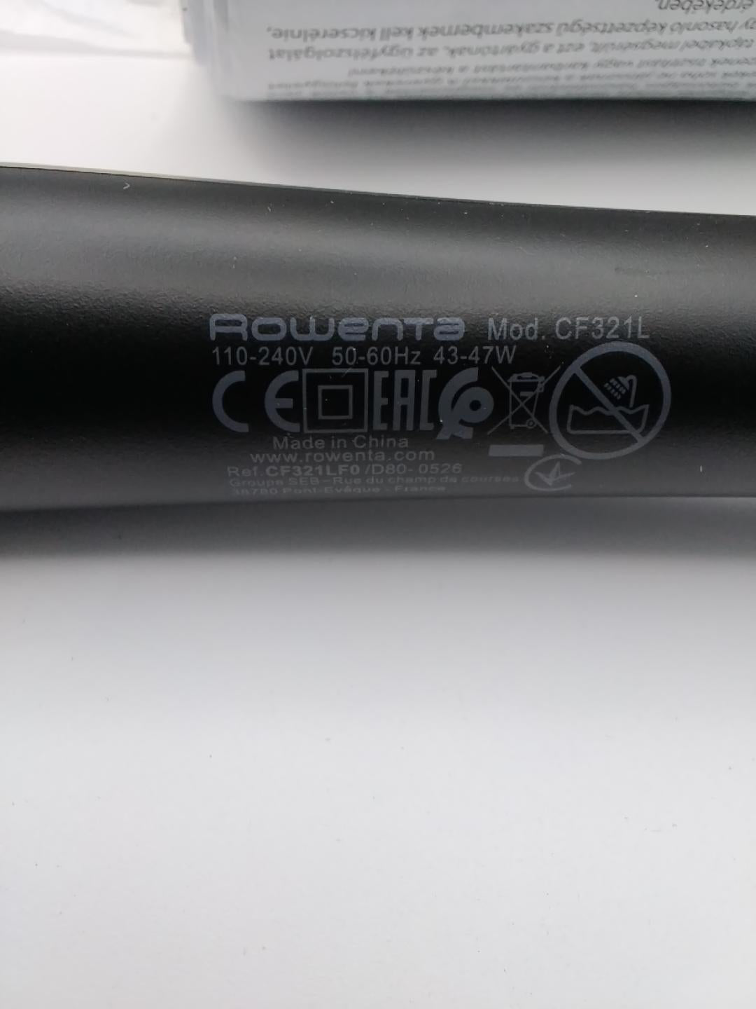 💇‍♀️ ROWENTA X KARL LAGERFELD CF321LF0, ARRICCIACAPELLI 25 MM, KERATIN &amp; GLOW, CERAMICA E TOURMALINA, 200°C, RISCALDAMENTO RAPIDO, PUNTA FREDDA, CAVO 360°, NERO/ROSSO, NUOVA