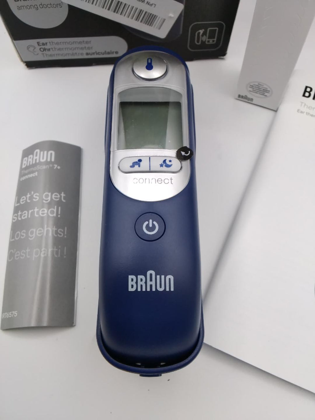 🌡️BRAUN THERMOSCAN 7+ CONNECT IRT6575, TERMOMETRO AURICOLARE BLUETOOTH, APP BRAUN FAMILY CARE, AGE PRECISION, DISPLAY CON CODIFICA A COLORI, LUCE NOTTURNA, 2 PILE AA, NUOVO