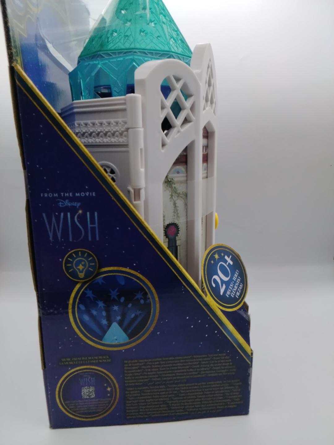 🏰MATTEL DISNEY WISH ROSAS CASTLE PLAYSET, CASTELLO DI ROSAS, 20+ PEZZI, 2 BAMBOLE, 1 PERSONAGGIO, 21 ACCESSORI, PROIETTORE, 5 AREE DI GIOCO, 3+ ANNI, NUOVO