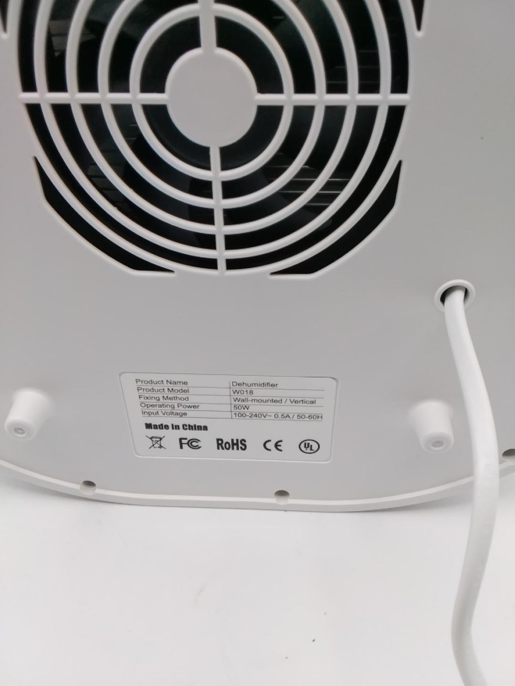 💧NIUXX W018 DEUMIDIFICATORE 50W, DISPLAY LCD, SILENZIOSO 30 dB, DEUMIDIFICAZIONE REGOLABILE, PURIFICAZIONE DELL'ARIA, FILTRO ANTIPOLVERE, DA PARETE O DA TAVOLO, NUOVO