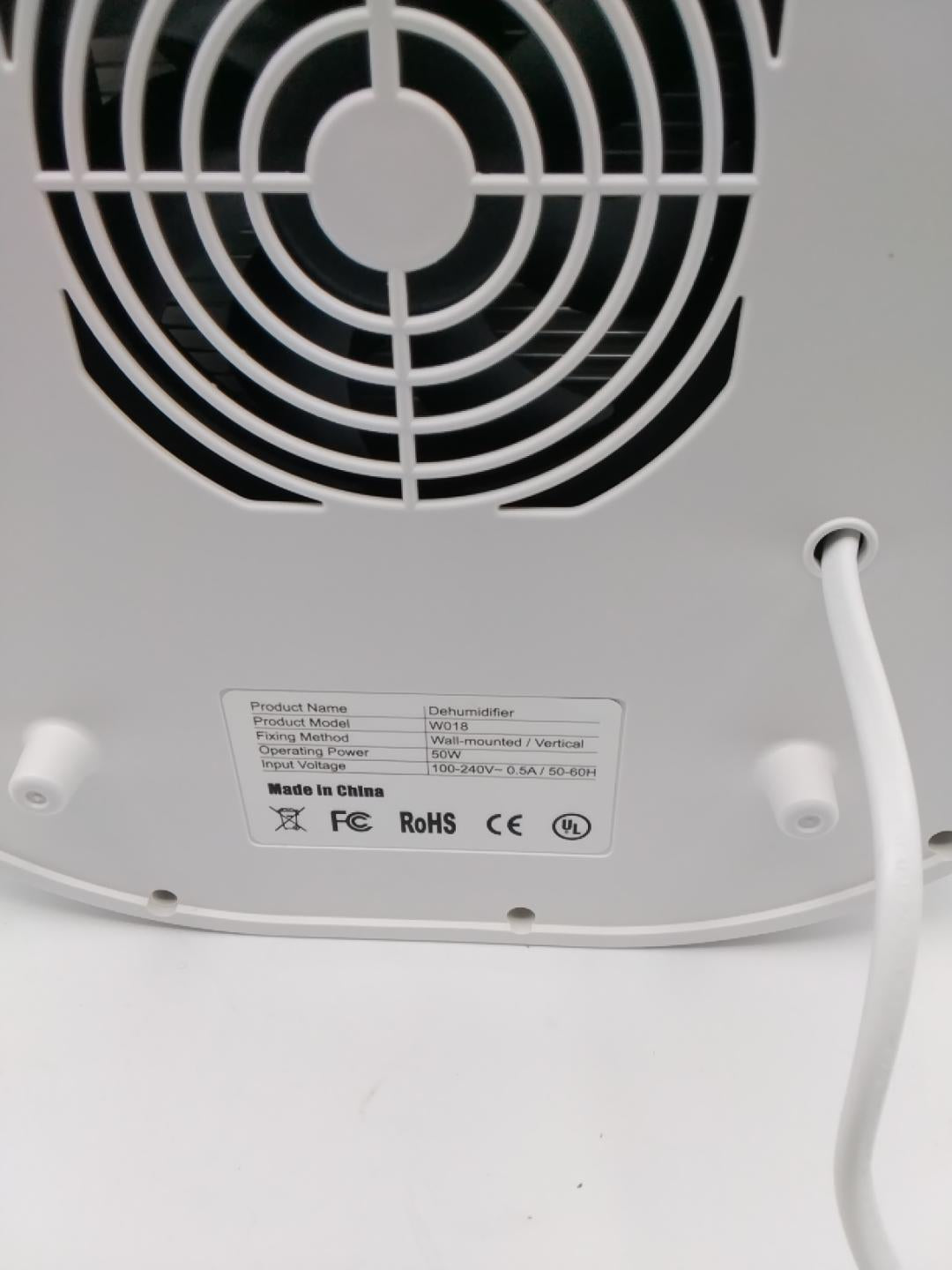 💧NIUXX W018 DEUMIDIFICATORE 50W, DISPLAY LCD, SILENZIOSO 30 dB, DEUMIDIFICAZIONE REGOLABILE, PURIFICAZIONE DELL'ARIA, FILTRO ANTIPOLVERE, DA PARETE O DA TAVOLO, NUOVO