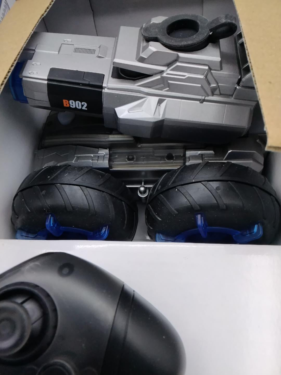🚙X WARRIOR B902 DUAL WATER CANNONS, VEICOLO RADIOCOMANDATO ANFIBIO, 2.4 GHz, 360°, CANNONI AD ACQUA, LUCI LED, USB-C, BATTERIA RICARICABILE, 8+ ANNI, NUOVO