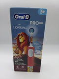 🦁ORAL-B PRO KIDS 3+ THE LION KING, SPAZZOLINO ELETTRICO PER BAMBINI, 2 MODALITÀ, TIMER 2 MINUTI, TESTINA ROTONDA EXTRA SOFT, IMPERMEABILE, DISNEY MAGIC TIMER, 3+ ANNI, NUOVO