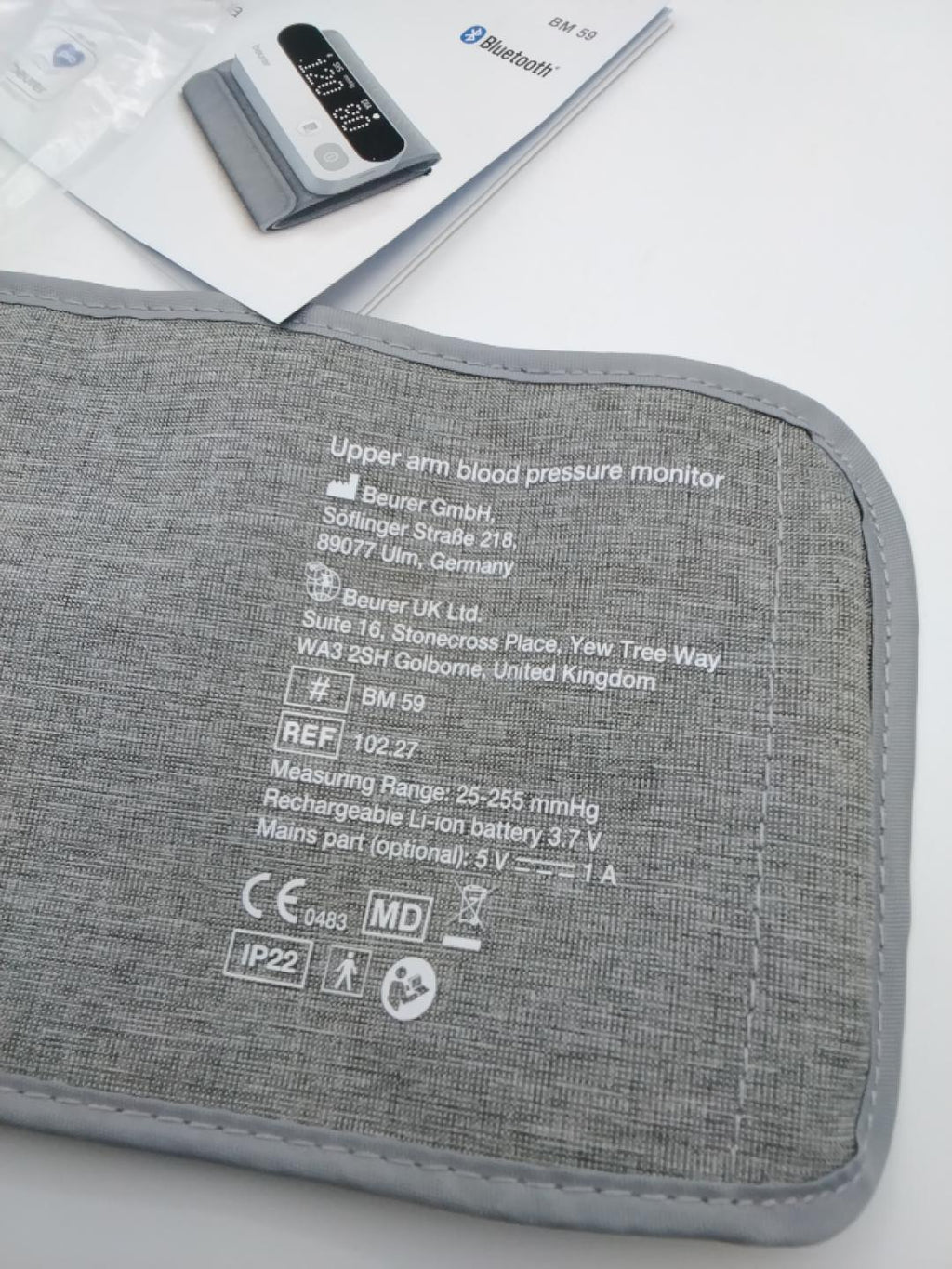 🩺BEURER BM 59 BLUETOOTH, MISURATORE DI PRESSIONE DA BRACCIO SENZA TUBI E CAVI, INTELLI WRAP 22-42 CM, RILEVAMENTO ARITMIE, INDICATORE RISCHIO LED, APP HEALTHMANAGER PRO, BATTERIA RICARICABILE, NUOVO