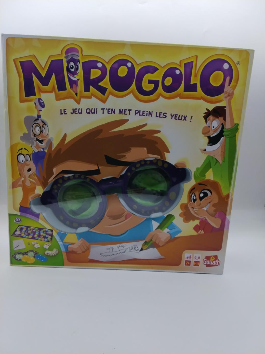 🎲 MIROGOLO GOLIATH, GIOCO DI SOCIETÀ CON OCCHIALI DEFORMANTI, 7+ ANNI, FRANCESE, NUOVO