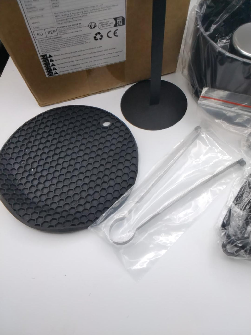 🔥 RISINGER ZMJ01, CAMINO DA TAVOLO A BIOETANOLO, NERO, ACCIAIO INOX, NUOVO