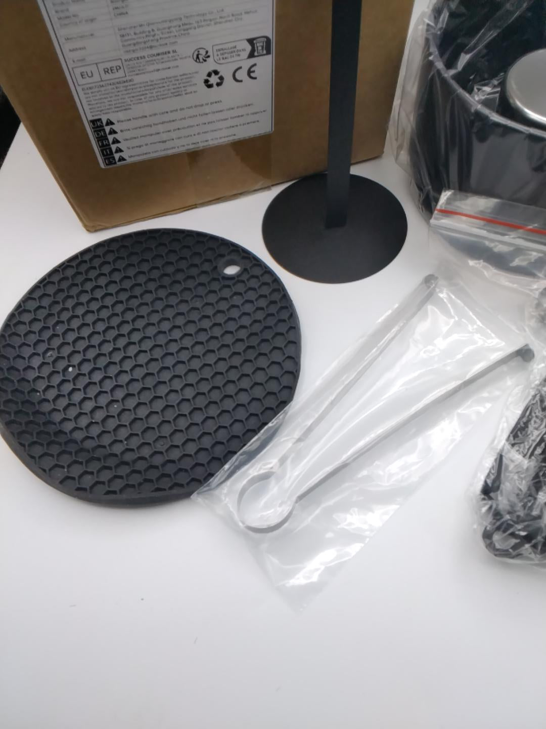 🔥 RISINGER ZMJ01, CAMINO DA TAVOLO A BIOETANOLO, NERO, ACCIAIO INOX, NUOVO
