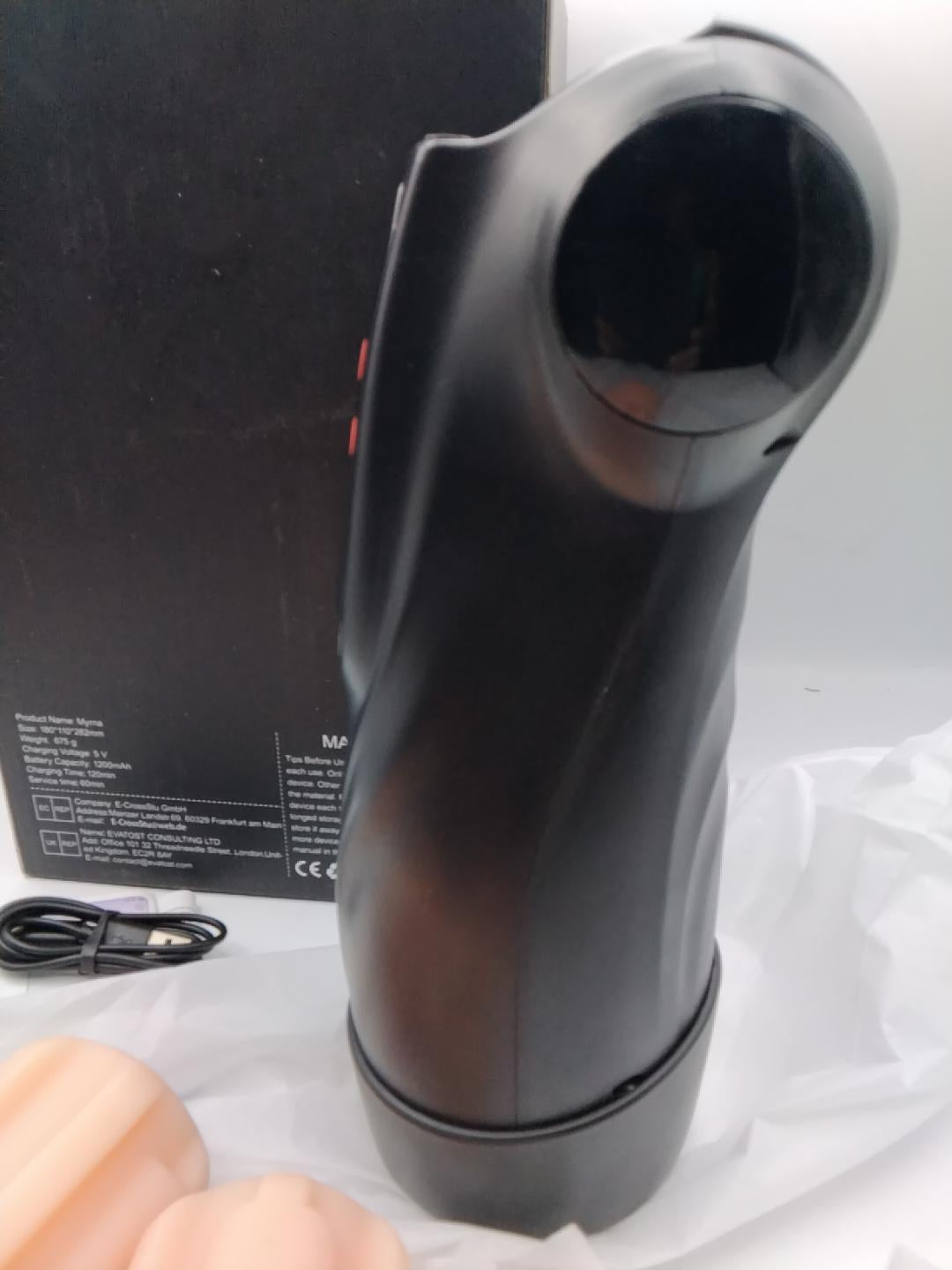 🔞 MYRNA, MASSAGGIATORE INTIMO ELETTRICO, RICARICABILE USB, 1200 mAh, NUOVO