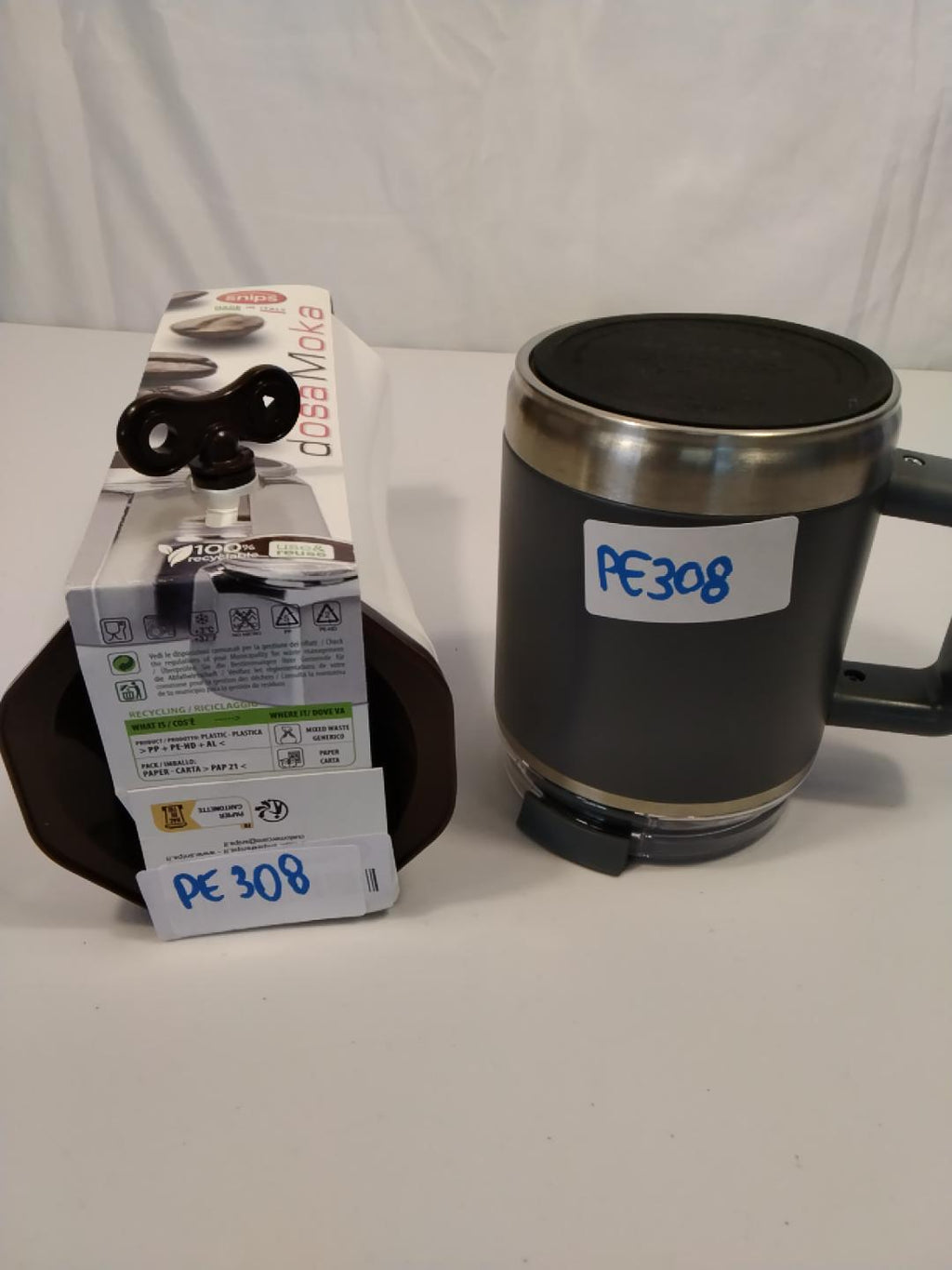 ☕ SNIPS DOSAMOKA + IGLOO, COMBO DOSATORE CAFFÈ PER MOKA E TAZZA TERMICA, NUOVI