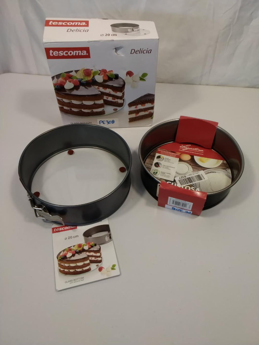 🍰 SET 2 TORTIERE APRIBILI – TESCOMA DELÍCIA Ø 20 CM + LAGOSTINA GUSTOSA Ø 24 CM, NUOVEGUSTOSA, NUOVE