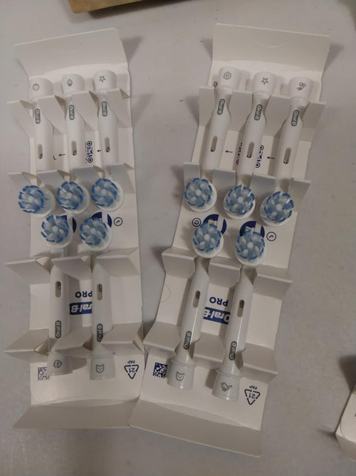 20 Testine di Ricambio Oral-B PRO Sensitive Clean e Cross Action, 10+10 Pezzi Nuove