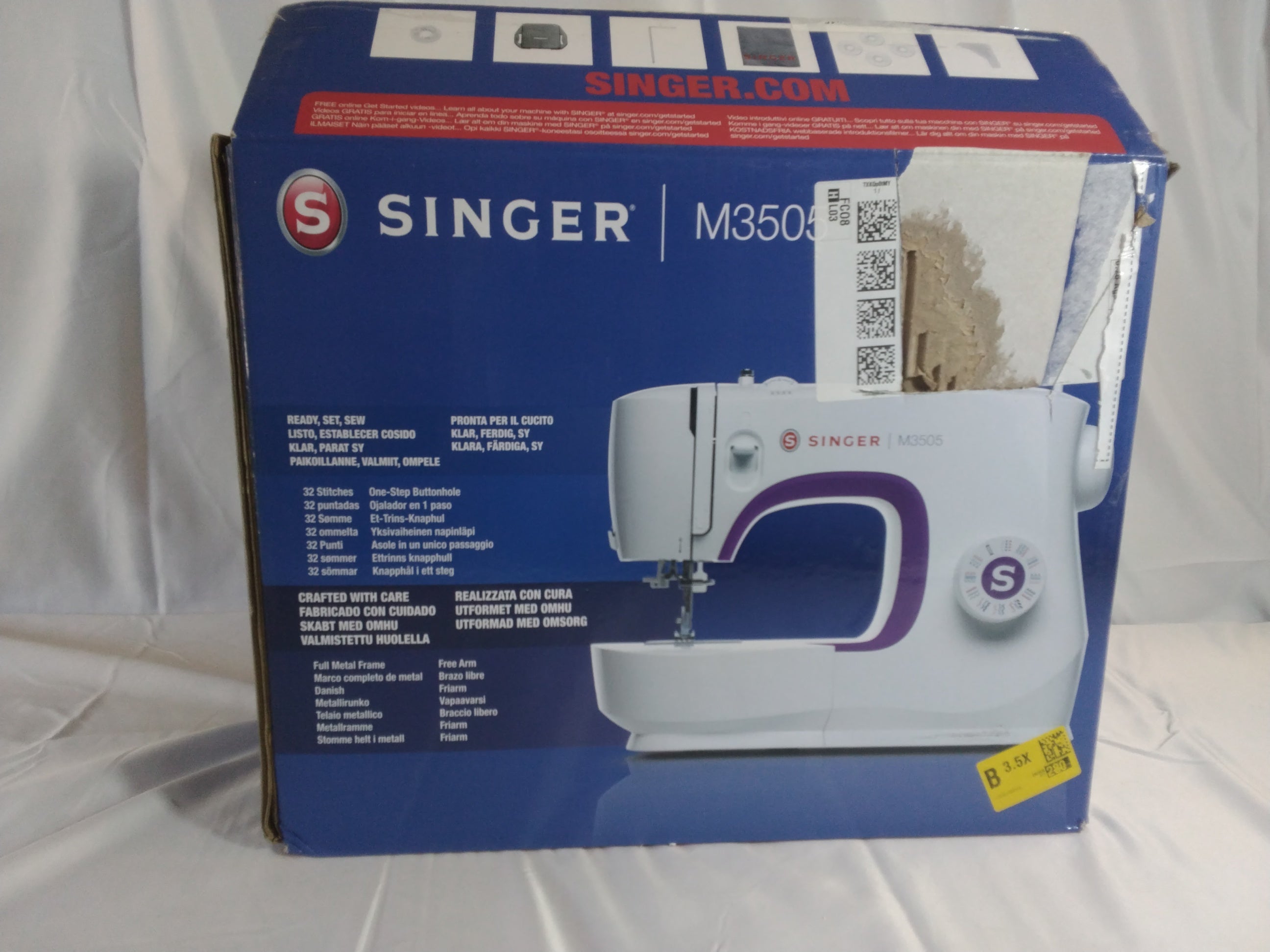 Singer M3505 Macchina da Cucire Meccanica 32 Punti | Braccio Libero | Nuova