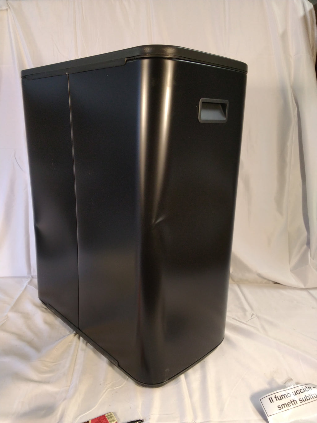 Brabantia Bo Touch Bin Hi 2 x 30L Pattumiera Differenziata Soft Touch | Nero Opaco.