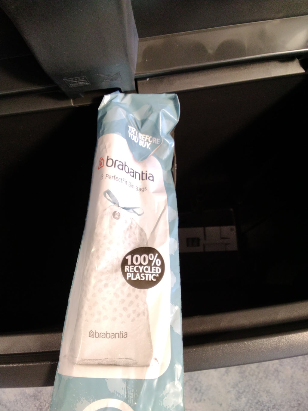 Brabantia Bo Touch Bin Hi 2 x 30L Pattumiera Differenziata Soft Touch | Nero Opaco.